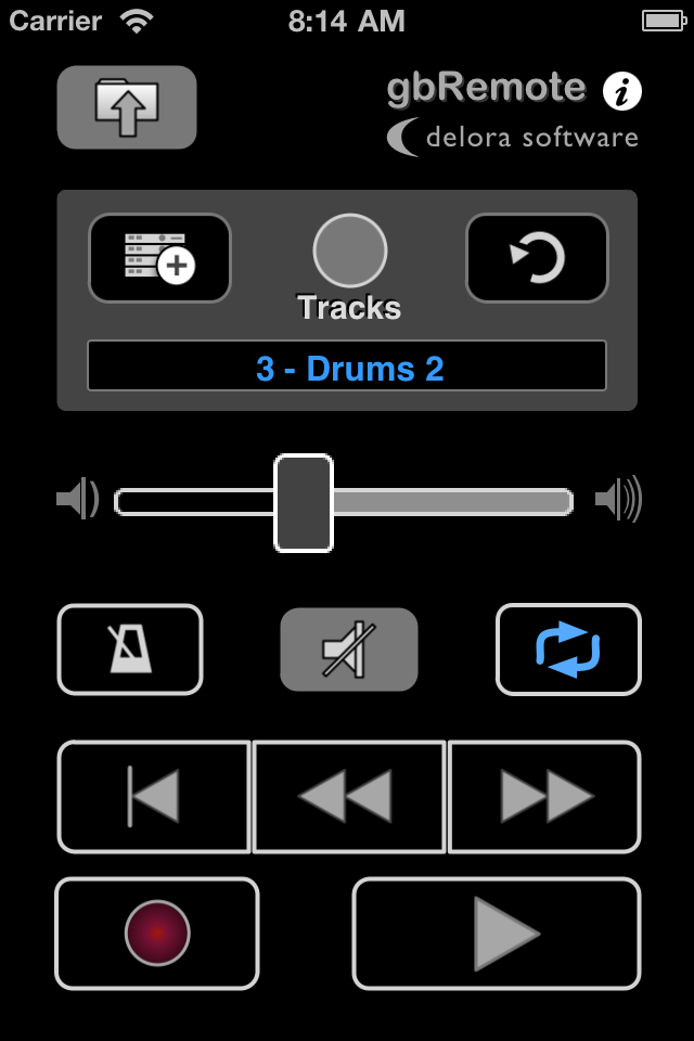 gbRemote for GarageBand